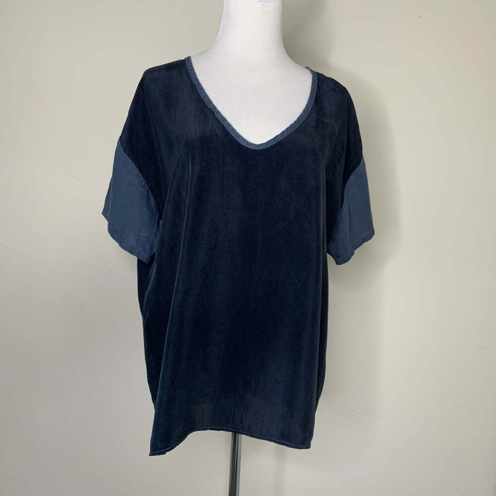 Hard Tail Sustainable Repurposed Cotton Blouse Sz Medium Lagenlook